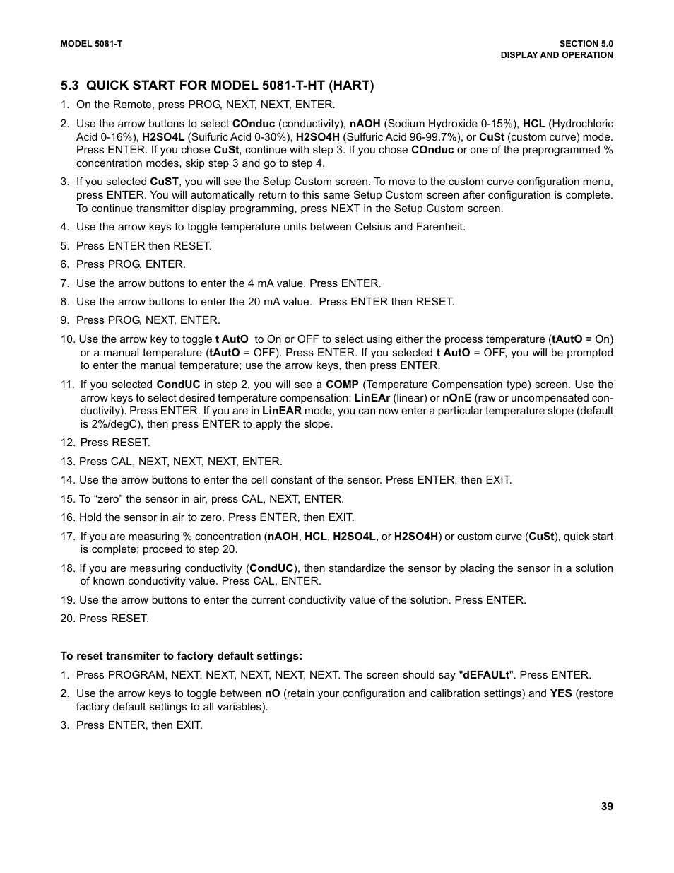 Emerson 5081-T User Manual | Page 45 / 98