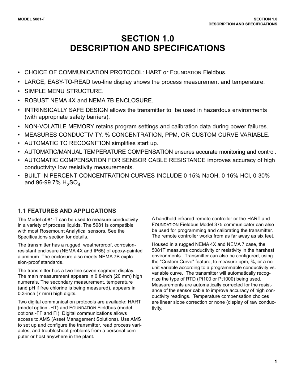 Emerson 5081-T User Manual | Page 7 / 98