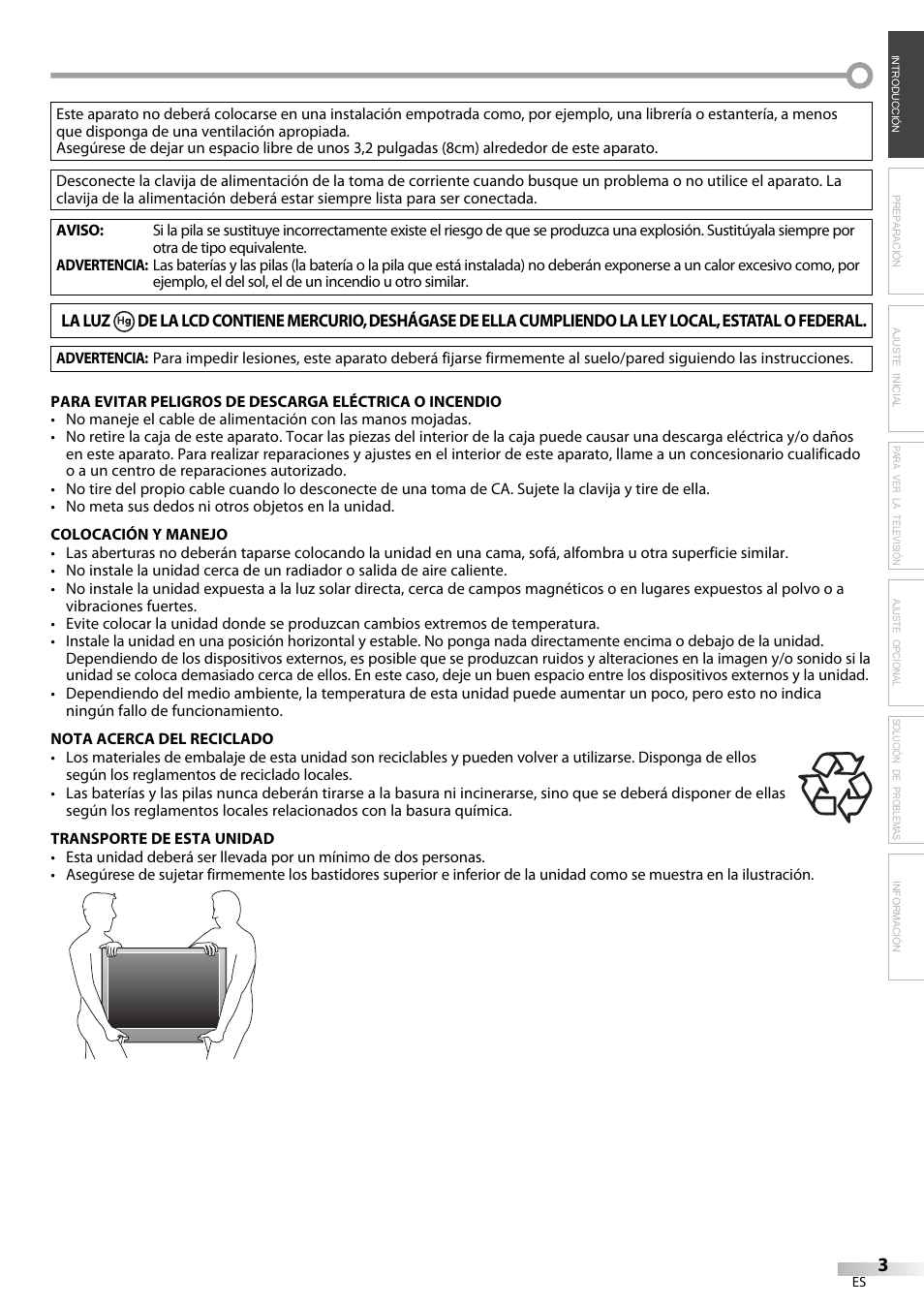 Emerson LC420EM8 User Manual | Page 39 / 72