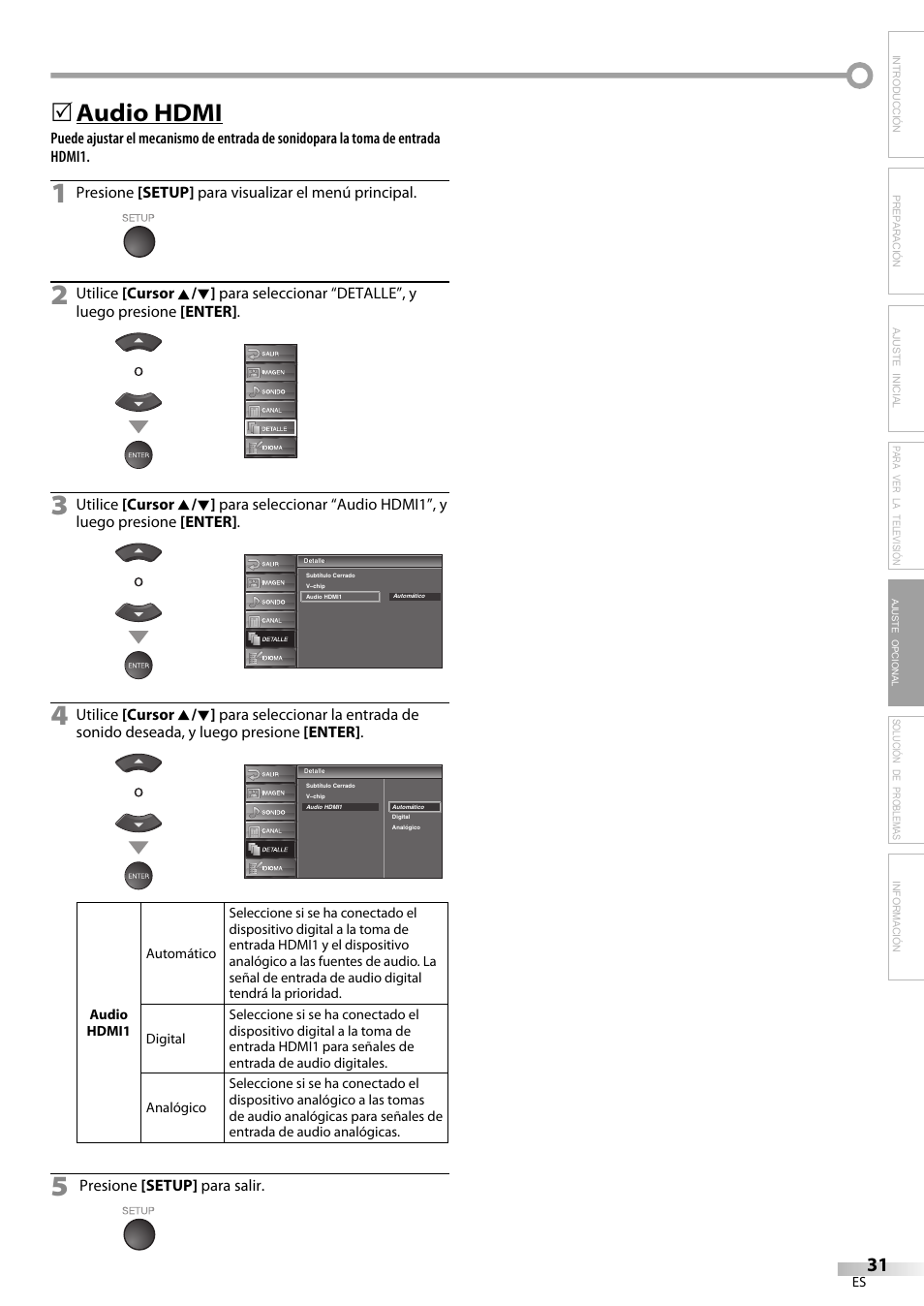 Audio hdmi | Emerson LC420EM8 User Manual | Page 67 / 72