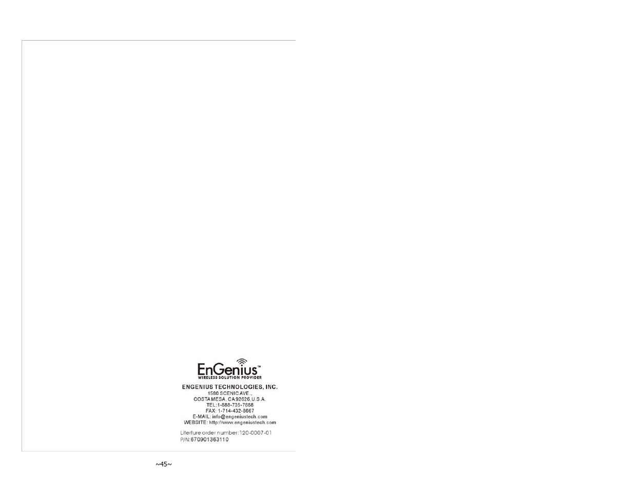 EnGenius Technologies DURAFON-1X User Manual | Page 23 / 23
