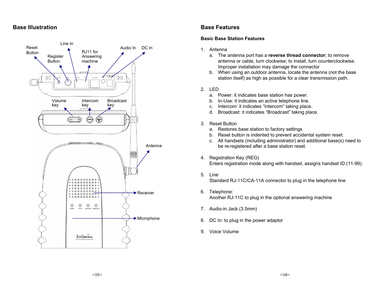 EnGenius Technologies DURAFON-1X User Manual | Page 8 / 23