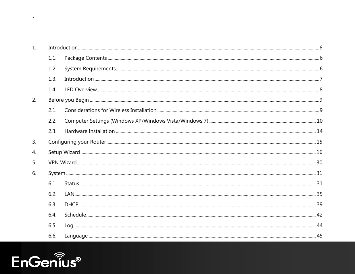 EnGenius Technologies EVR100 User Manual | Page 2 / 135