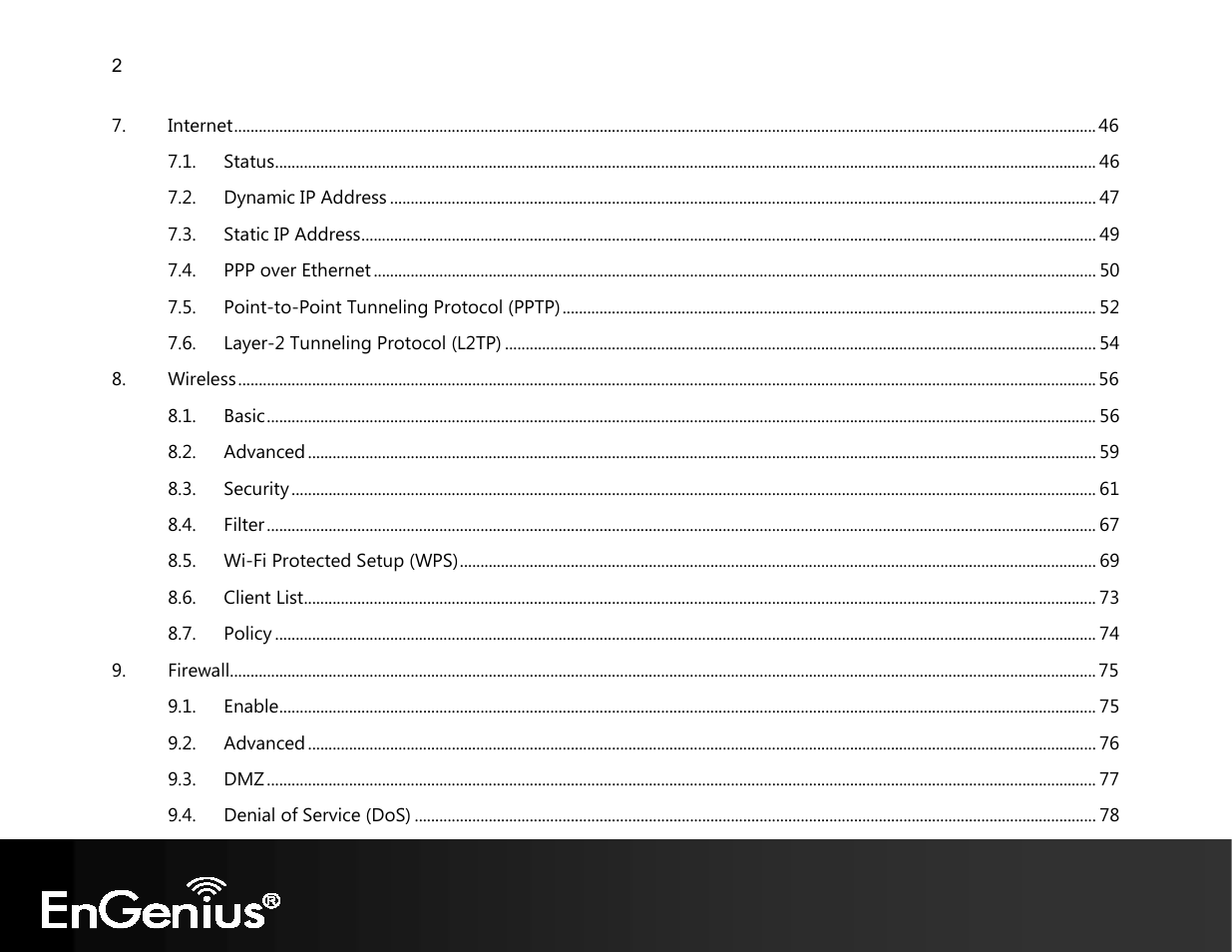 EnGenius Technologies EVR100 User Manual | Page 3 / 135