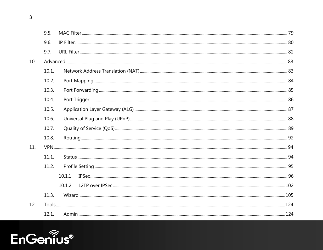 EnGenius Technologies EVR100 User Manual | Page 4 / 135