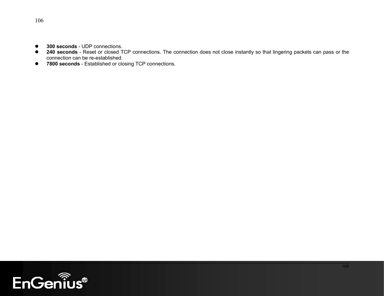 EnGenius Technologies ESR9855G User Manual | Page 106 / 126