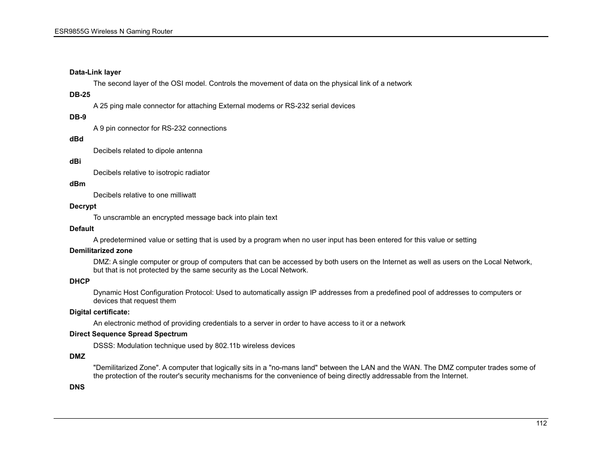 EnGenius Technologies ESR9855G User Manual | Page 112 / 126