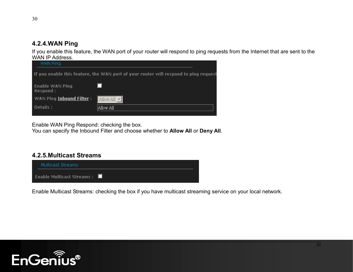 EnGenius Technologies ESR9855G User Manual | Page 30 / 126