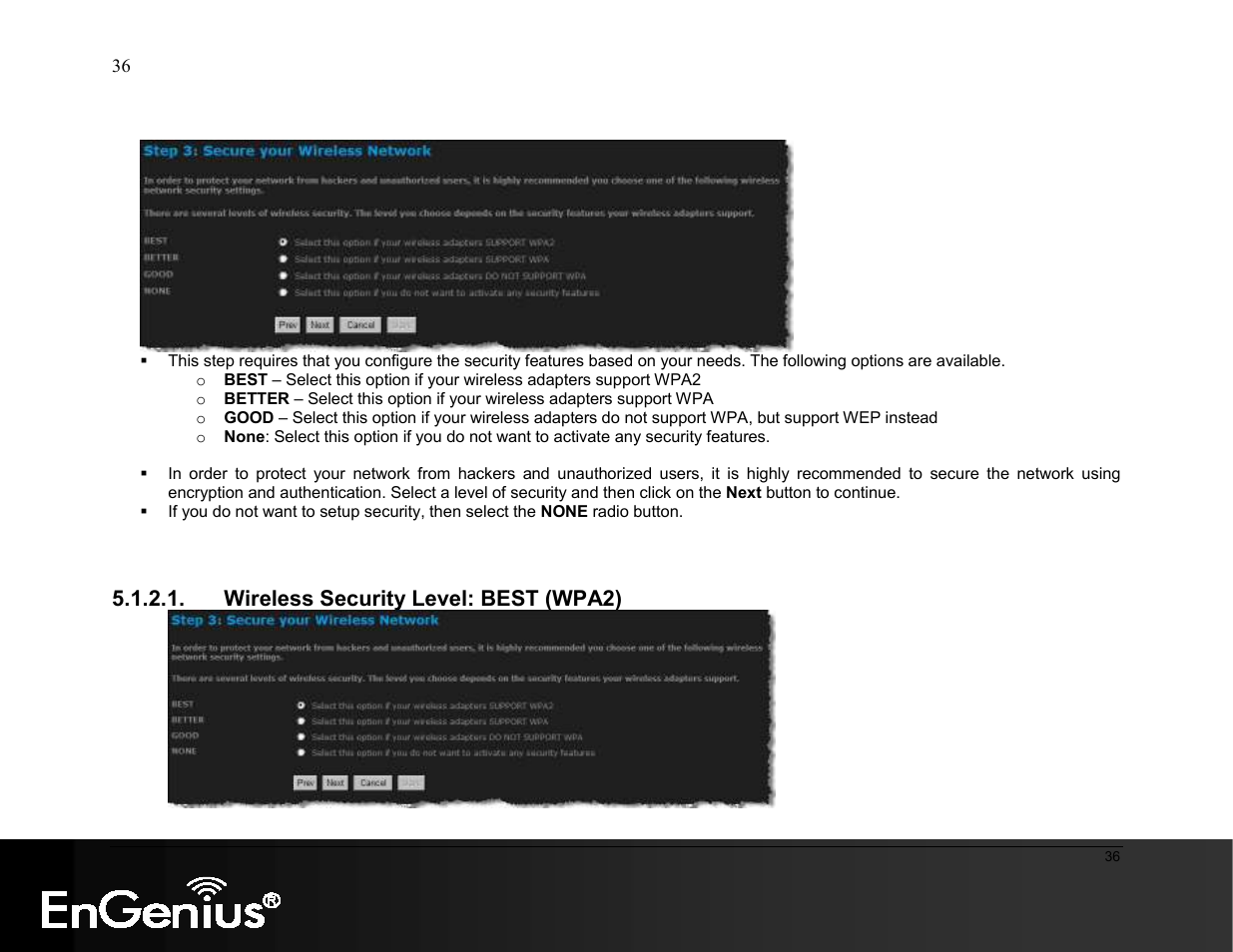 EnGenius Technologies ESR9855G User Manual | Page 36 / 126