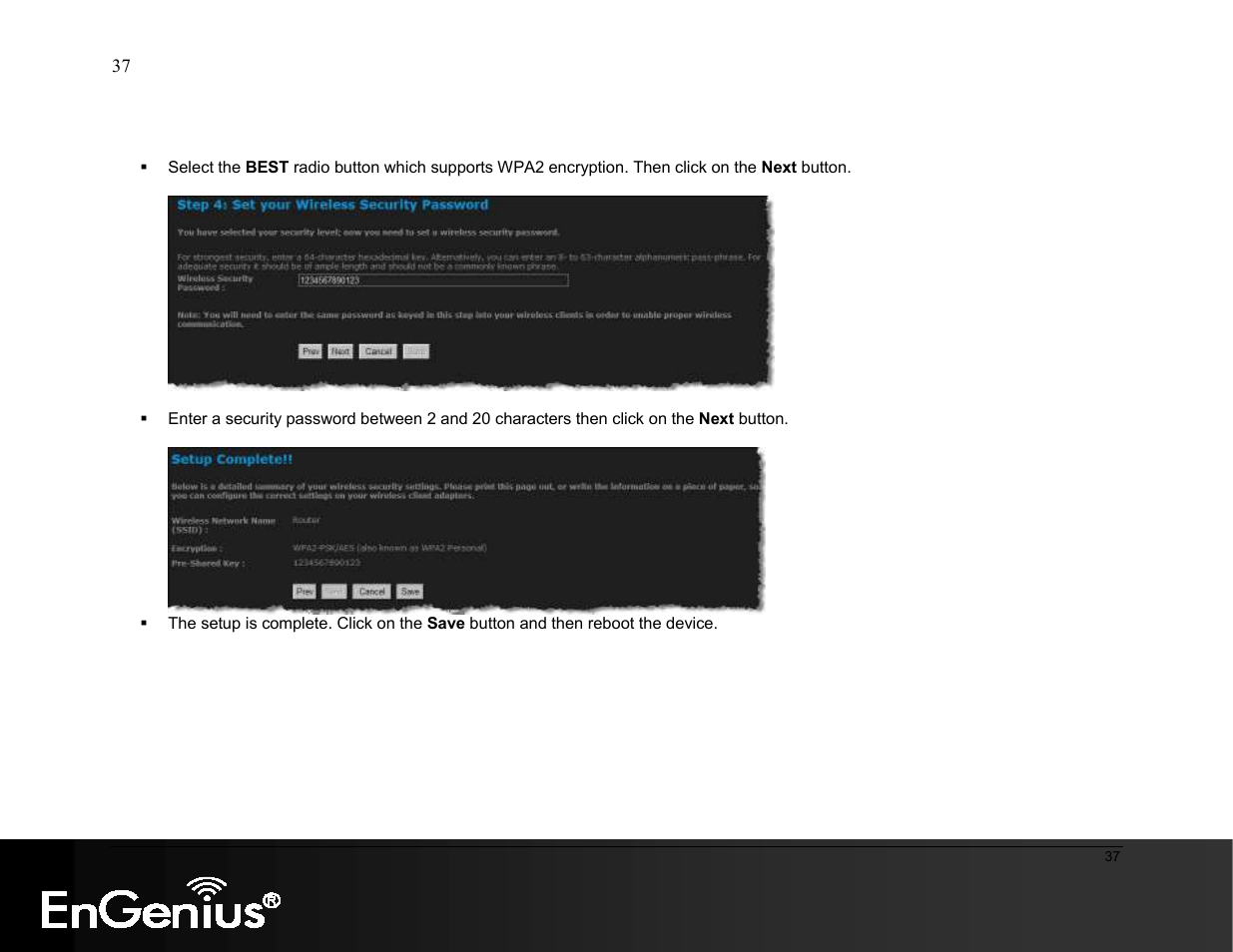 EnGenius Technologies ESR9855G User Manual | Page 37 / 126