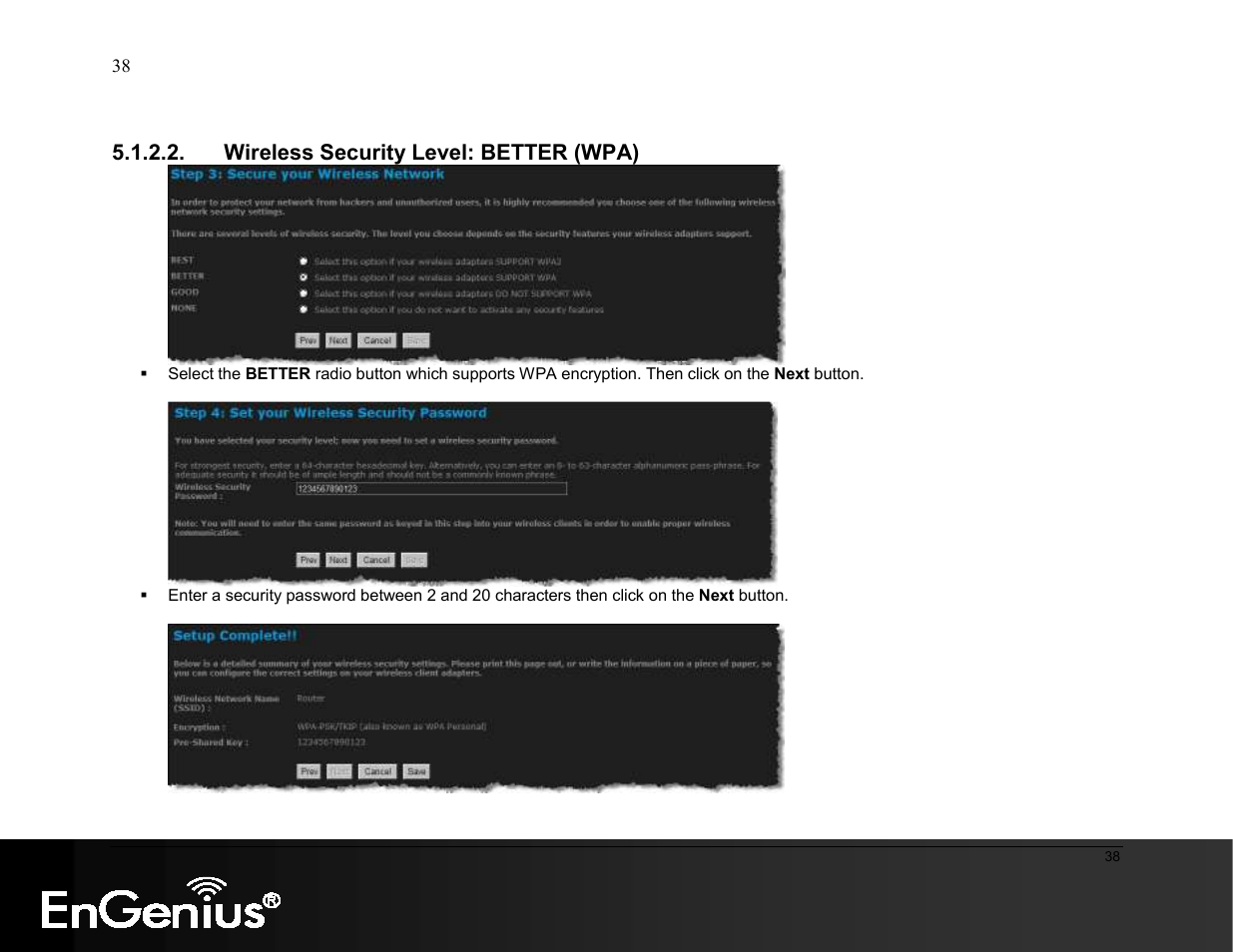 EnGenius Technologies ESR9855G User Manual | Page 38 / 126