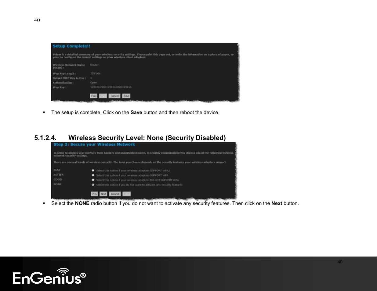 EnGenius Technologies ESR9855G User Manual | Page 40 / 126