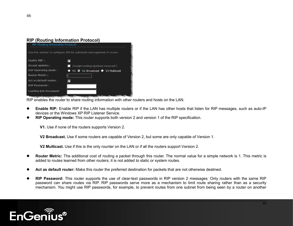 EnGenius Technologies ESR9855G User Manual | Page 46 / 126