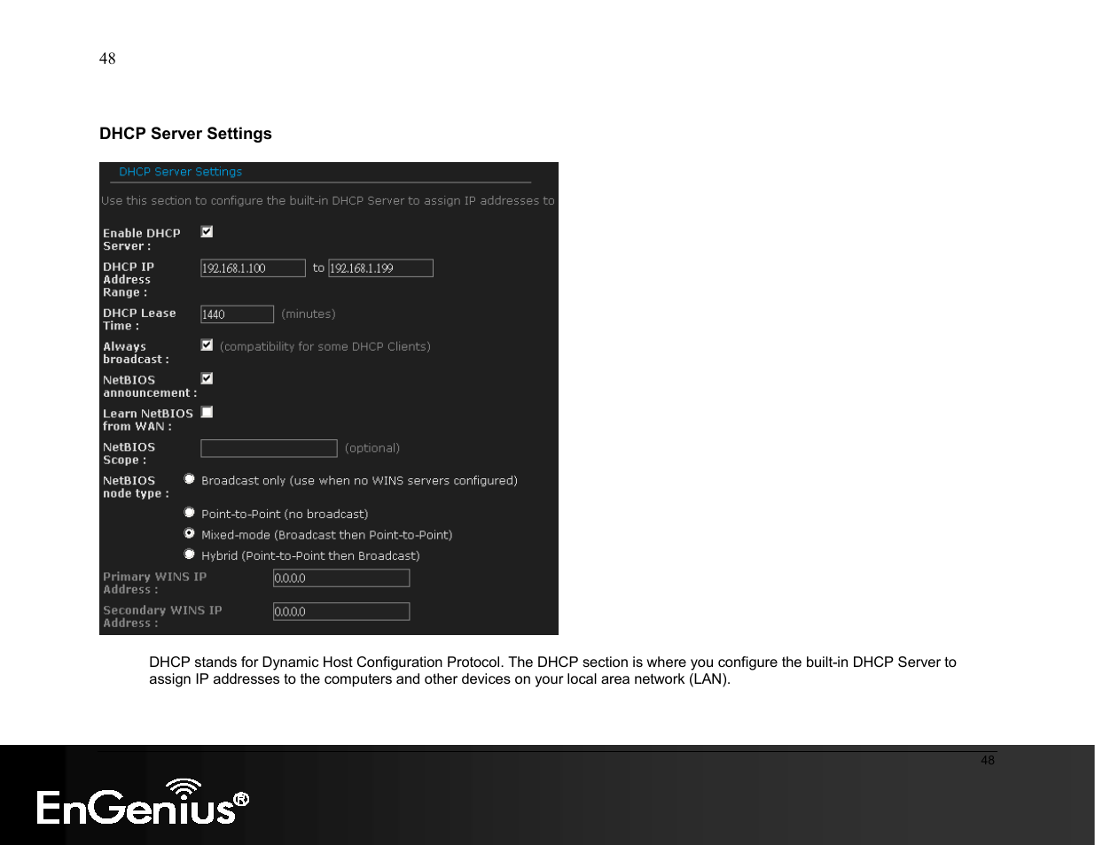 EnGenius Technologies ESR9855G User Manual | Page 48 / 126