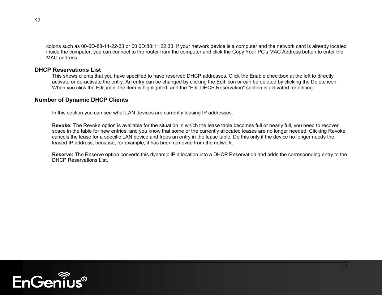 EnGenius Technologies ESR9855G User Manual | Page 52 / 126