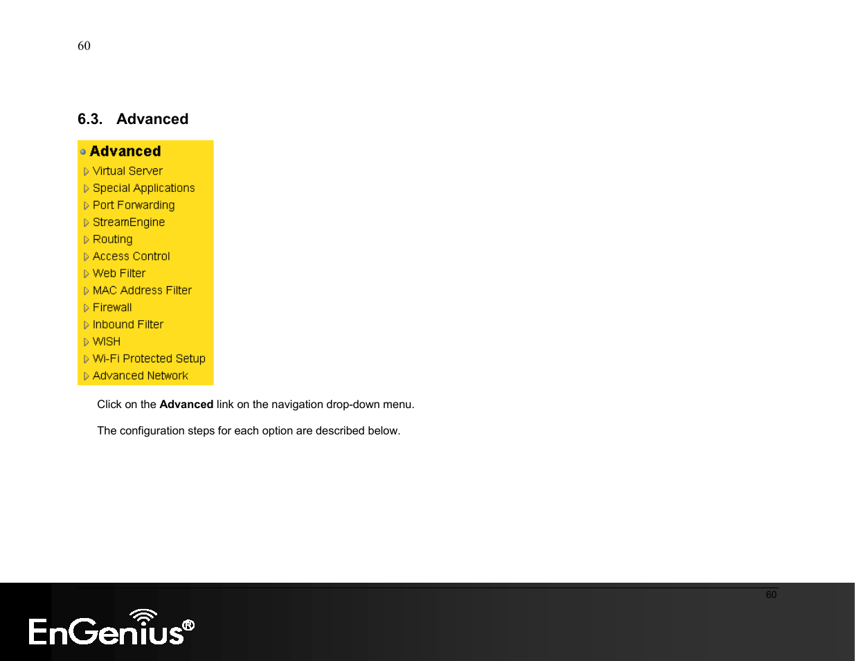 EnGenius Technologies ESR9855G User Manual | Page 60 / 126