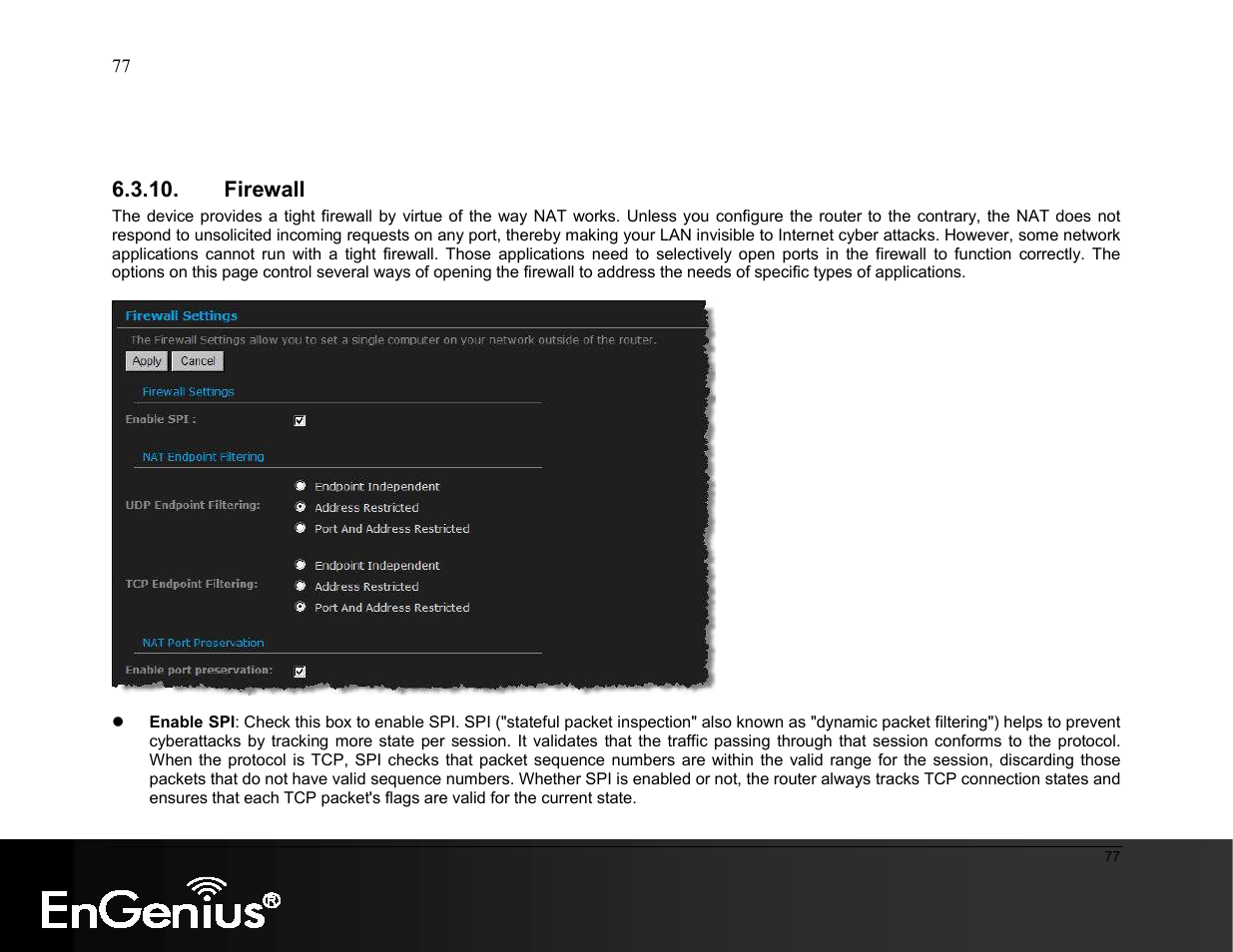 EnGenius Technologies ESR9855G User Manual | Page 77 / 126