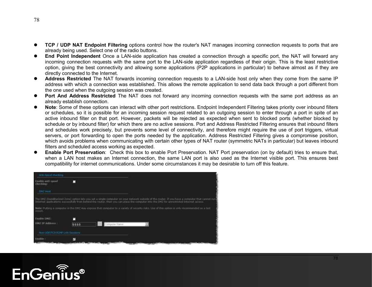 EnGenius Technologies ESR9855G User Manual | Page 78 / 126