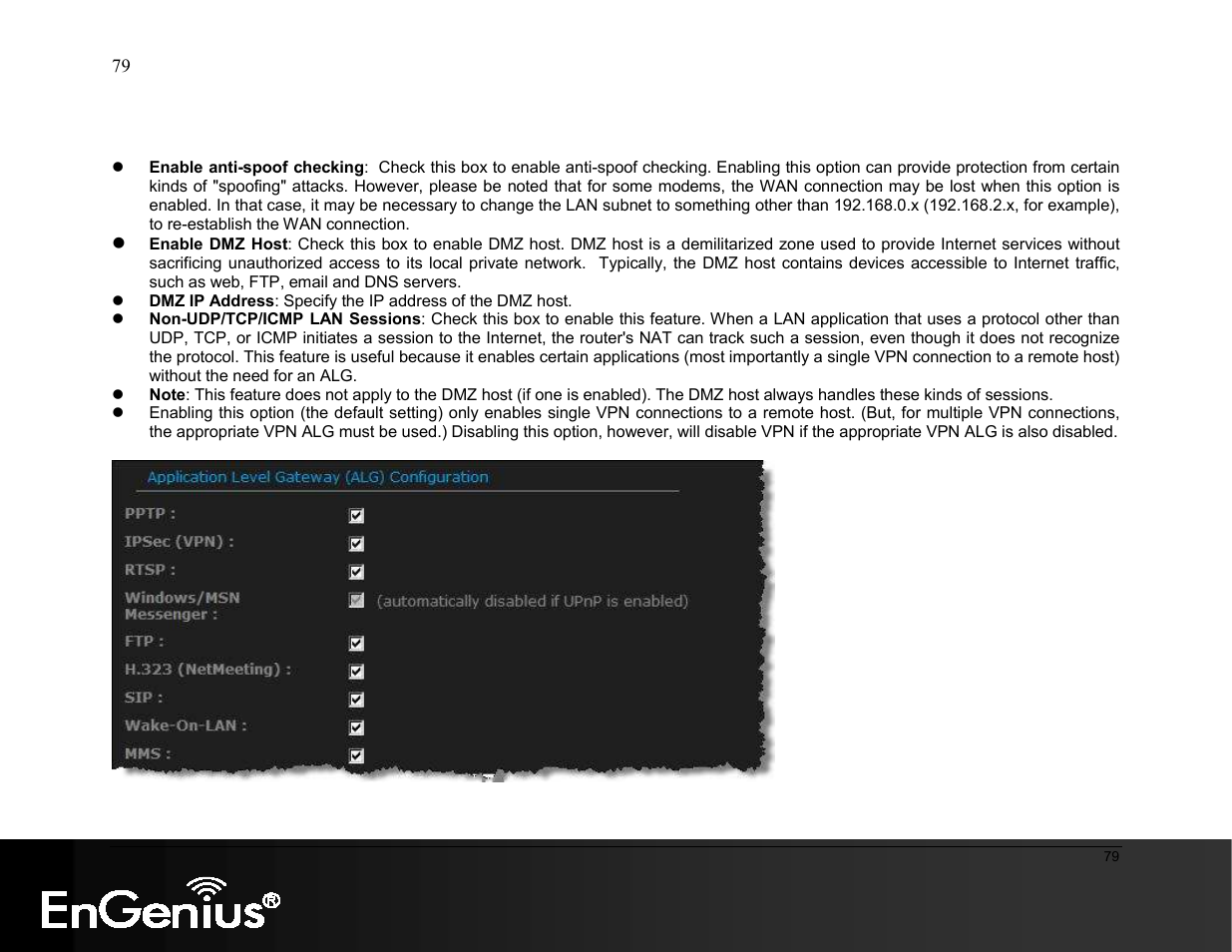 EnGenius Technologies ESR9855G User Manual | Page 79 / 126