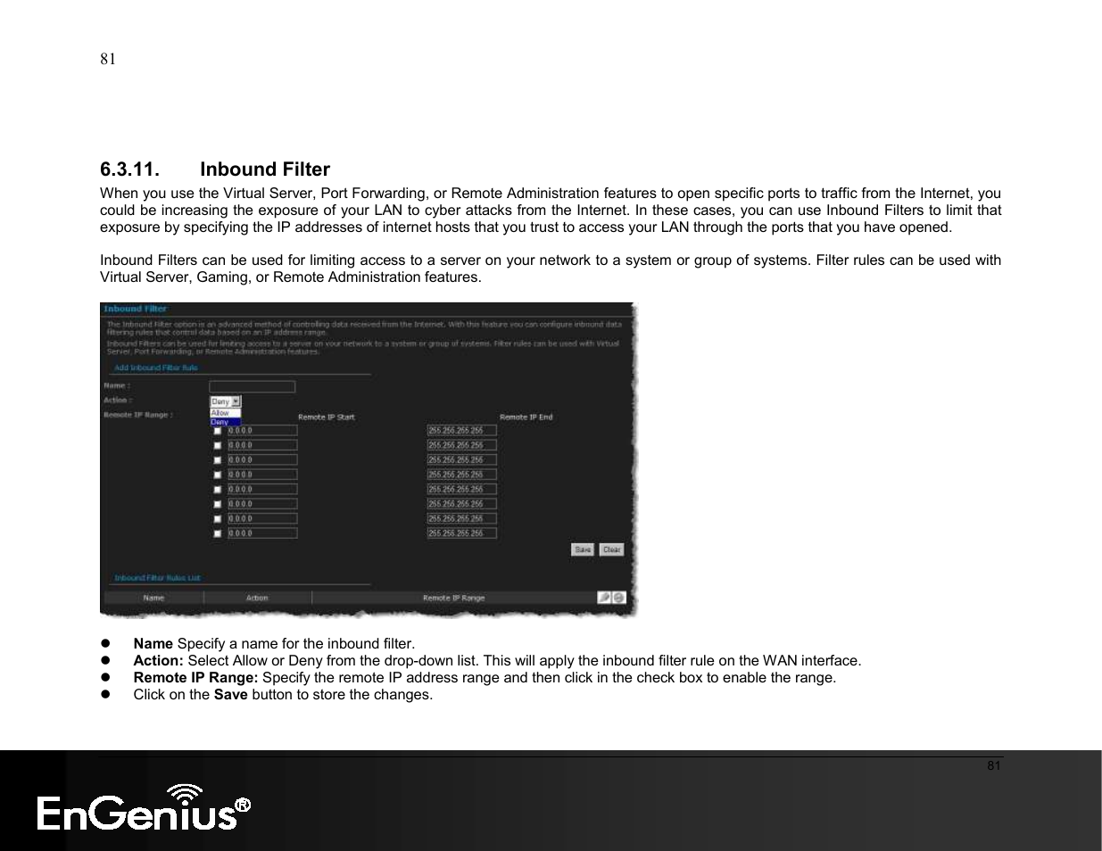 EnGenius Technologies ESR9855G User Manual | Page 81 / 126