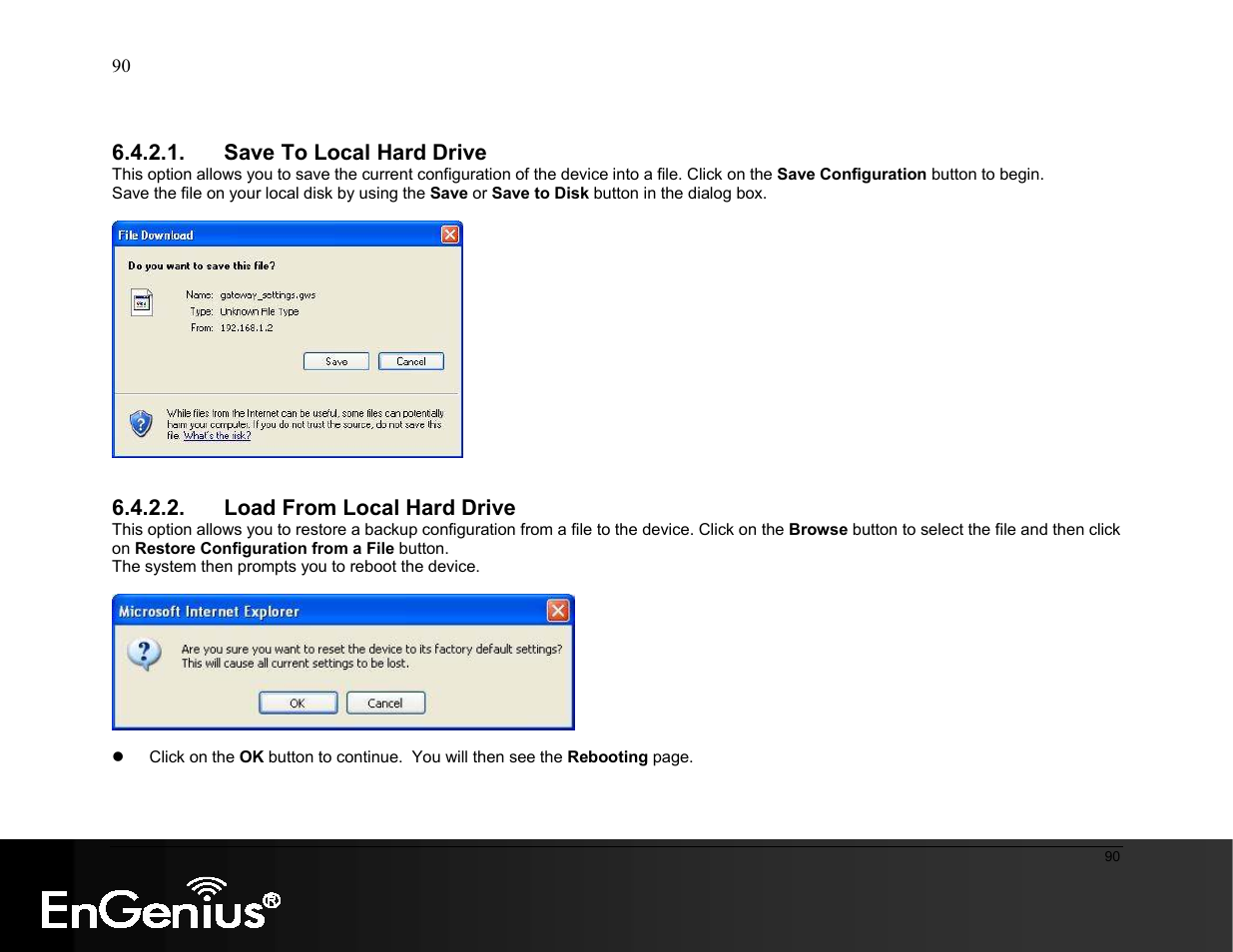 EnGenius Technologies ESR9855G User Manual | Page 90 / 126