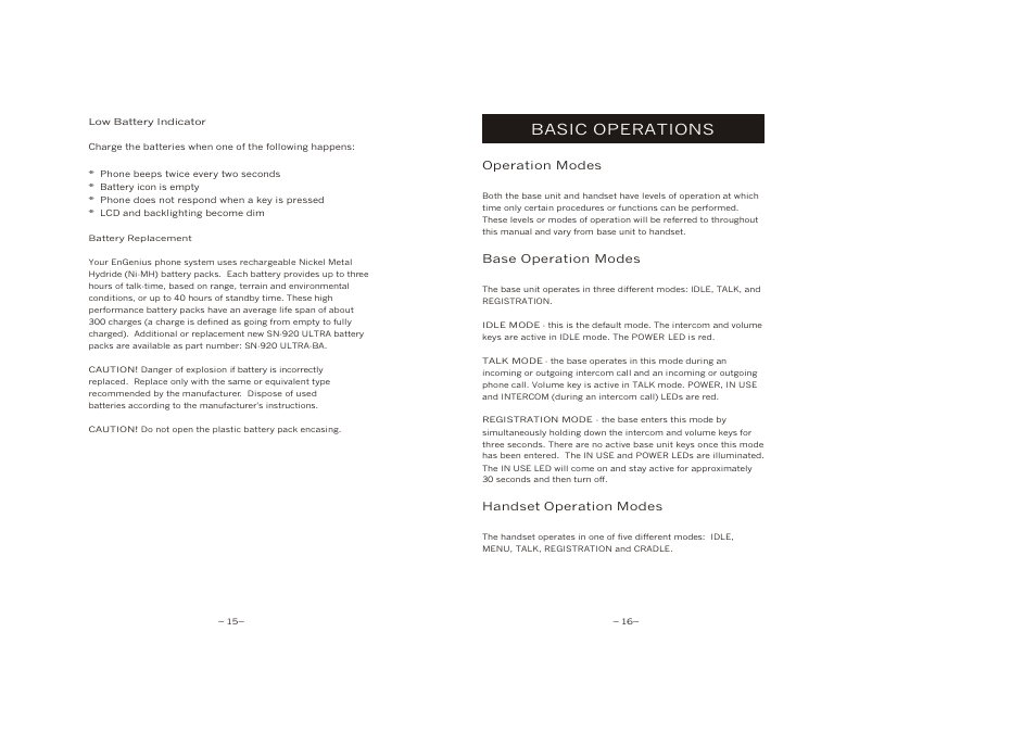 Basic operations | EnGenius Technologies SN-920 User Manual | Page 11 / 39