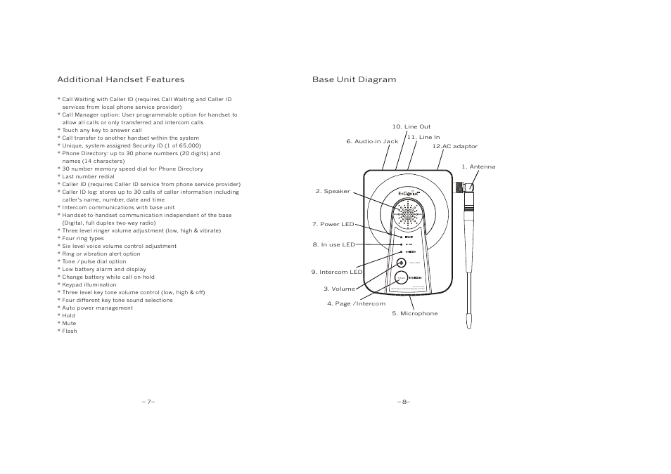 Industrial cordless phone system sn-920 ultra | EnGenius Technologies SN-920 User Manual | Page 7 / 39