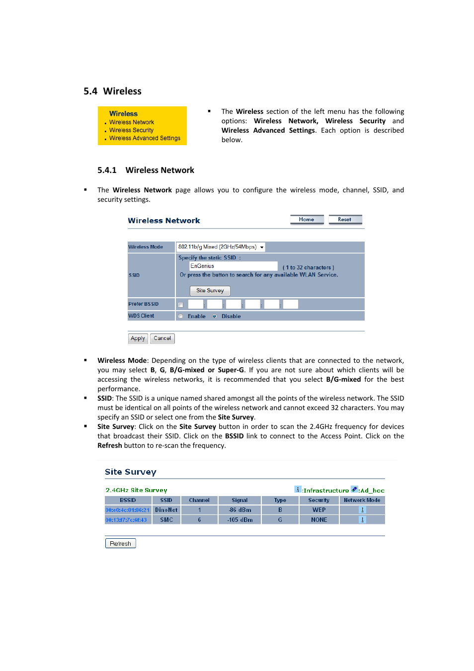 Wireless | EnGenius Technologies EOC2611P User Manual | Page 39 / 89