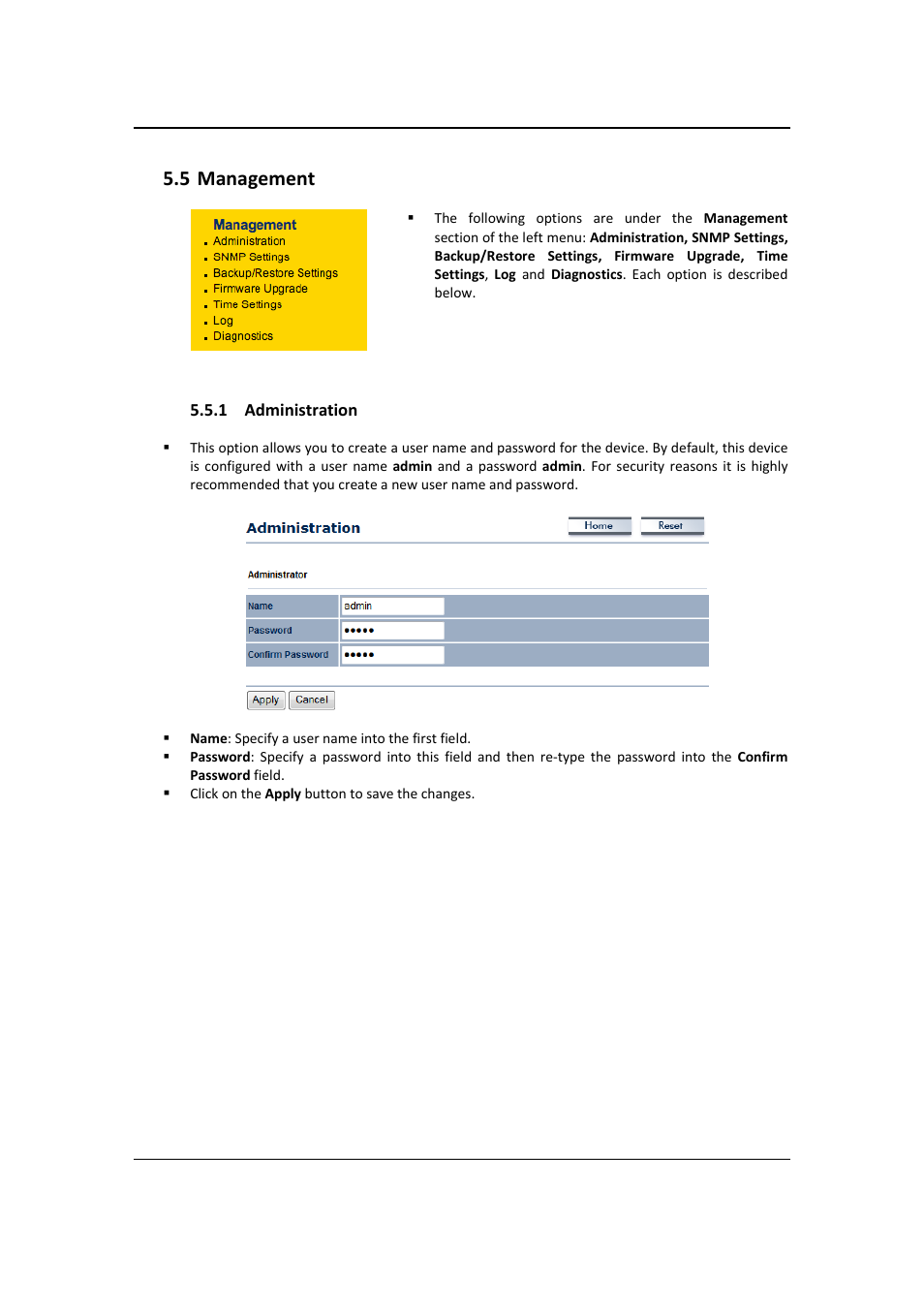 Management | EnGenius Technologies EOC2611P User Manual | Page 45 / 89