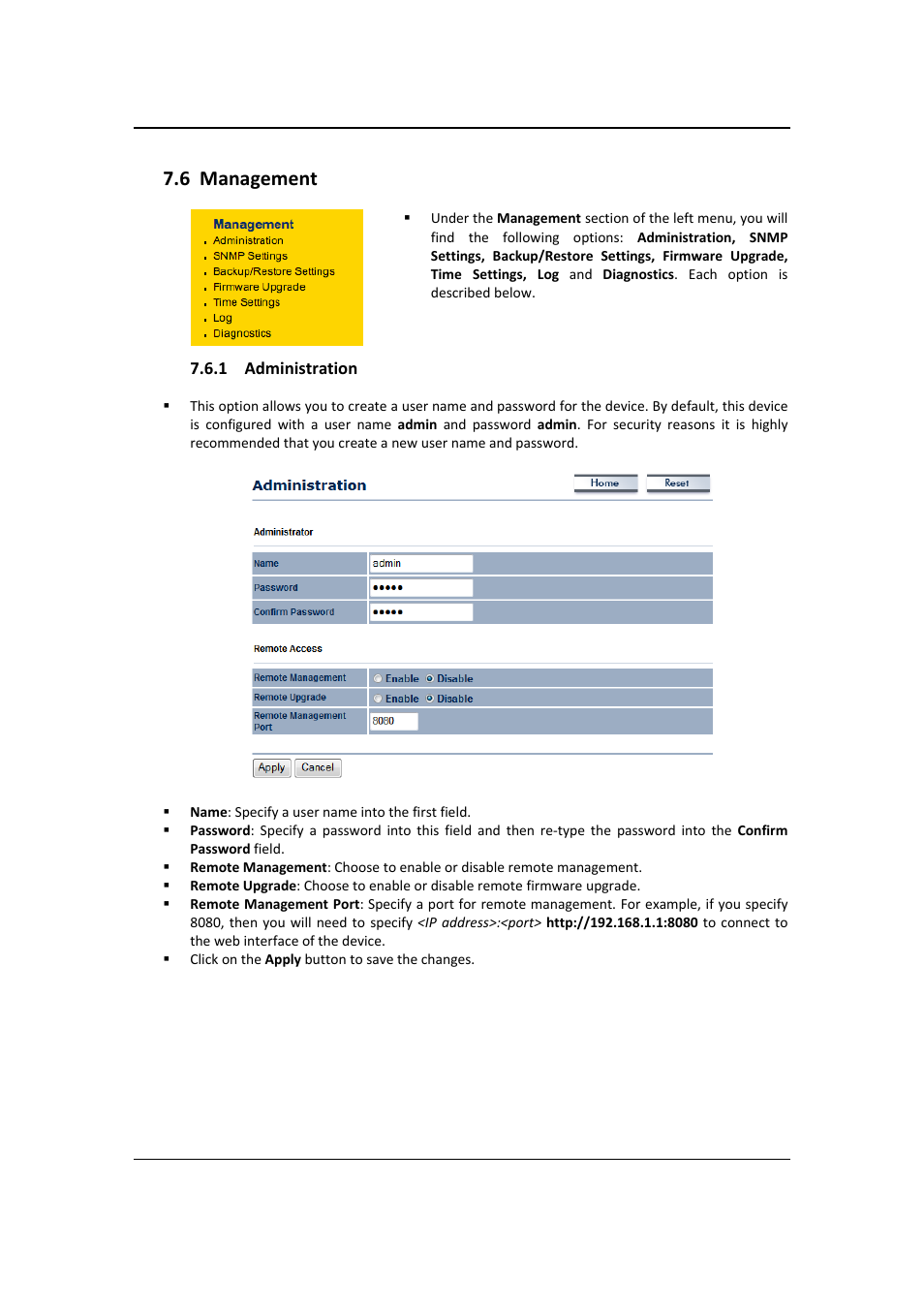 6 management | EnGenius Technologies EOC2611P User Manual | Page 82 / 89