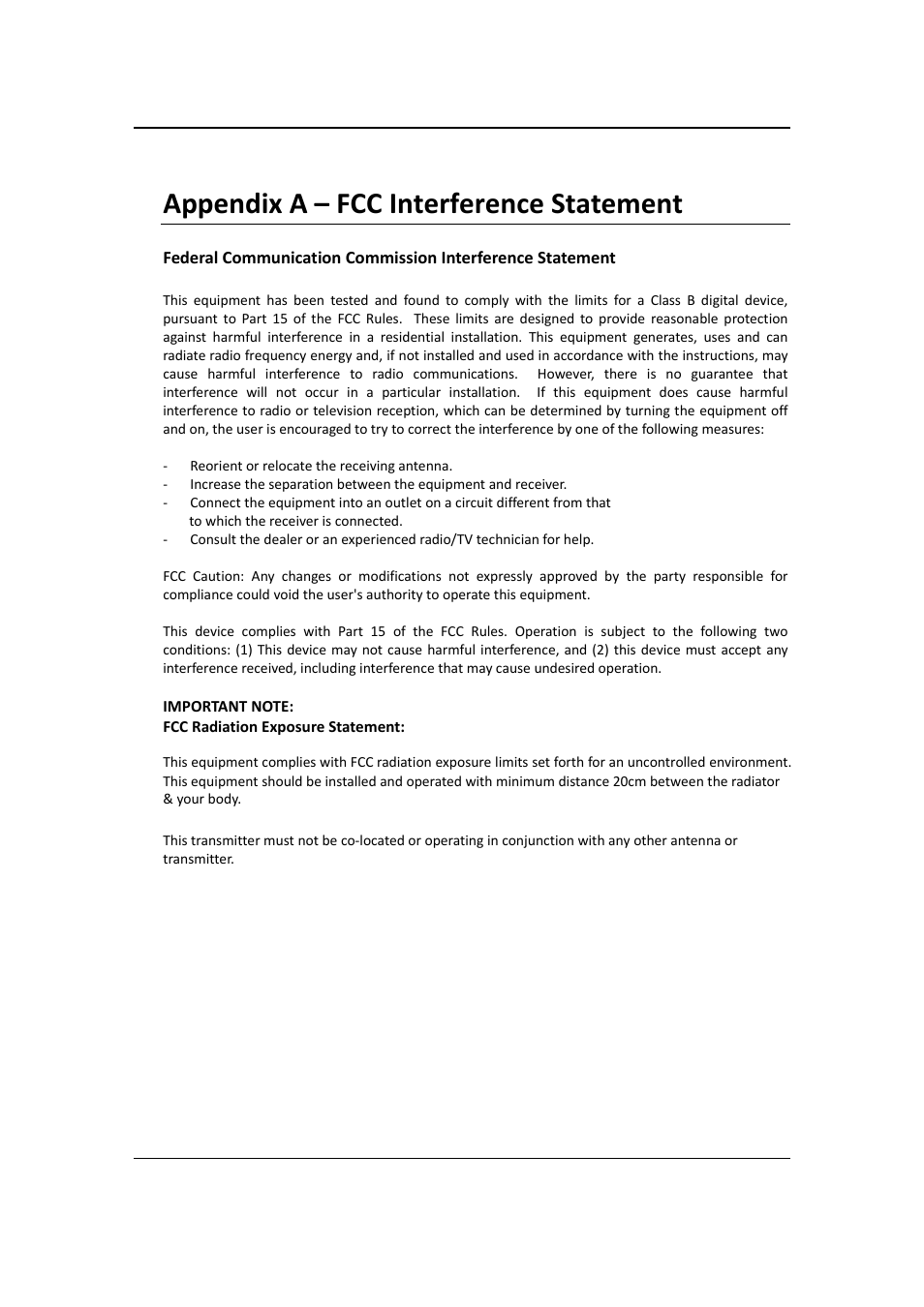 Appendix a – fcc interference statement | EnGenius Technologies EOC2611P User Manual | Page 88 / 89