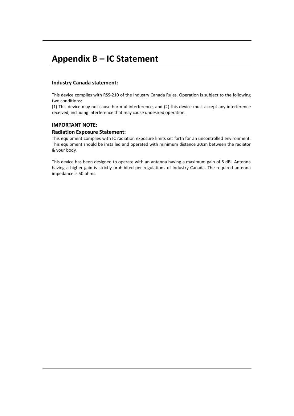 Appendix b – ic statement | EnGenius Technologies EOC2611P User Manual | Page 89 / 89