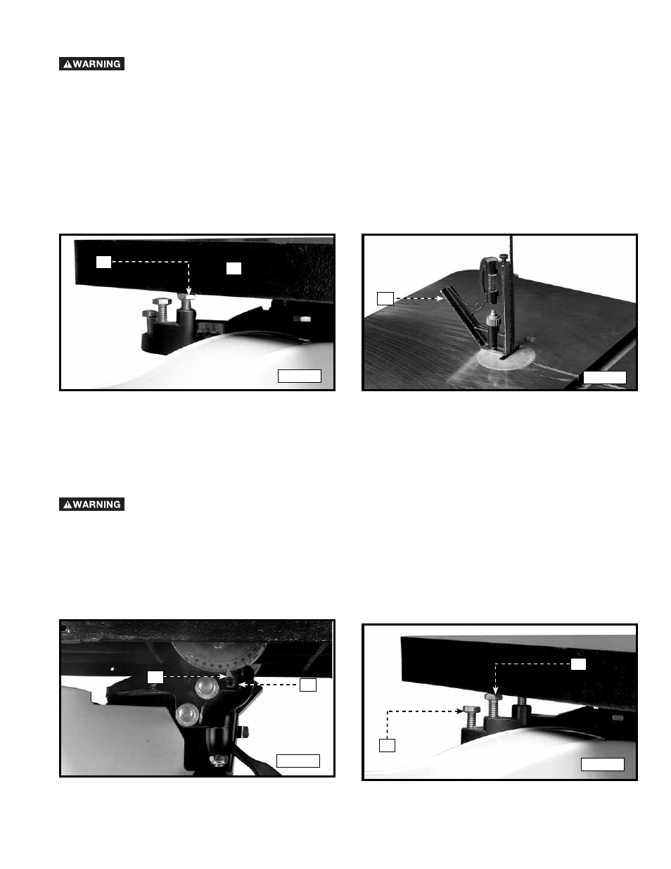 Adjusting the 90, Degree table stop, Setting the adjustable stops | EnGenius Technologies SHOPMASTER 28-248 User Manual | Page 19 / 28