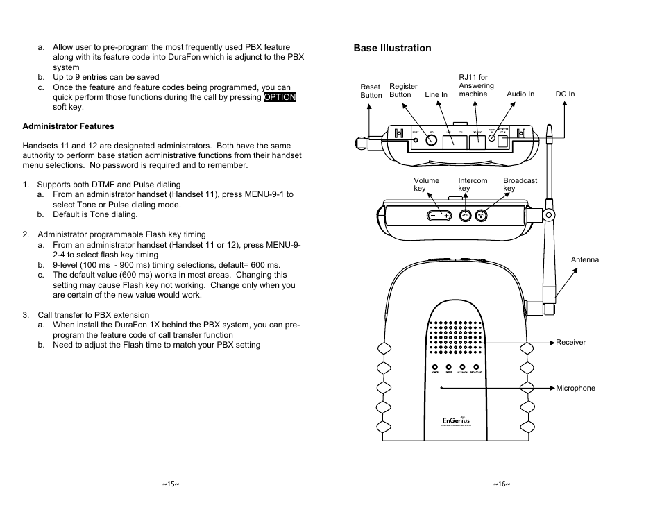 Base illustration | EnGenius Technologies 1X User Manual | Page 8 / 25