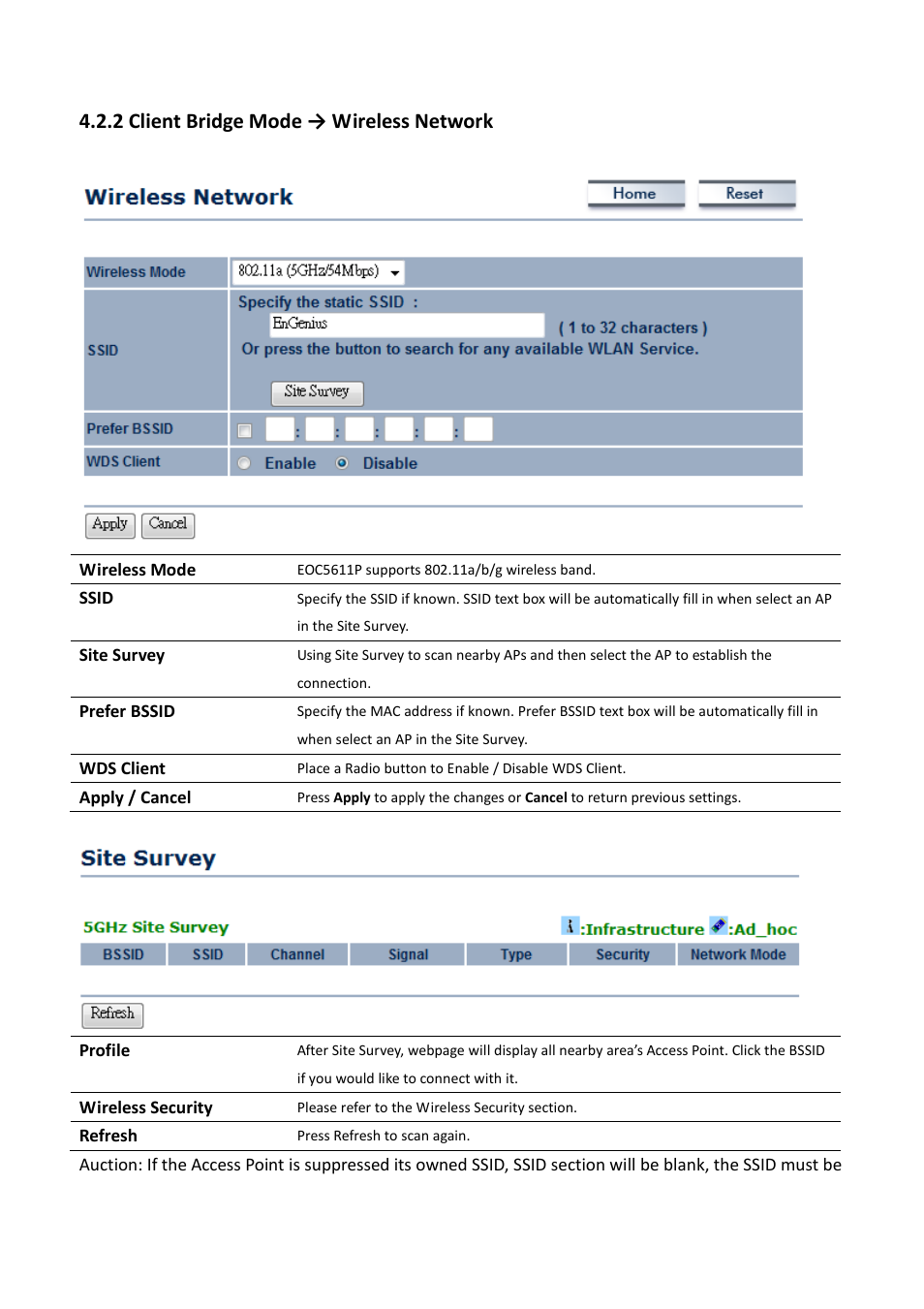 2 client bridge mode → wireless network | EnGenius Technologies EOC5611P User Manual | Page 17 / 69