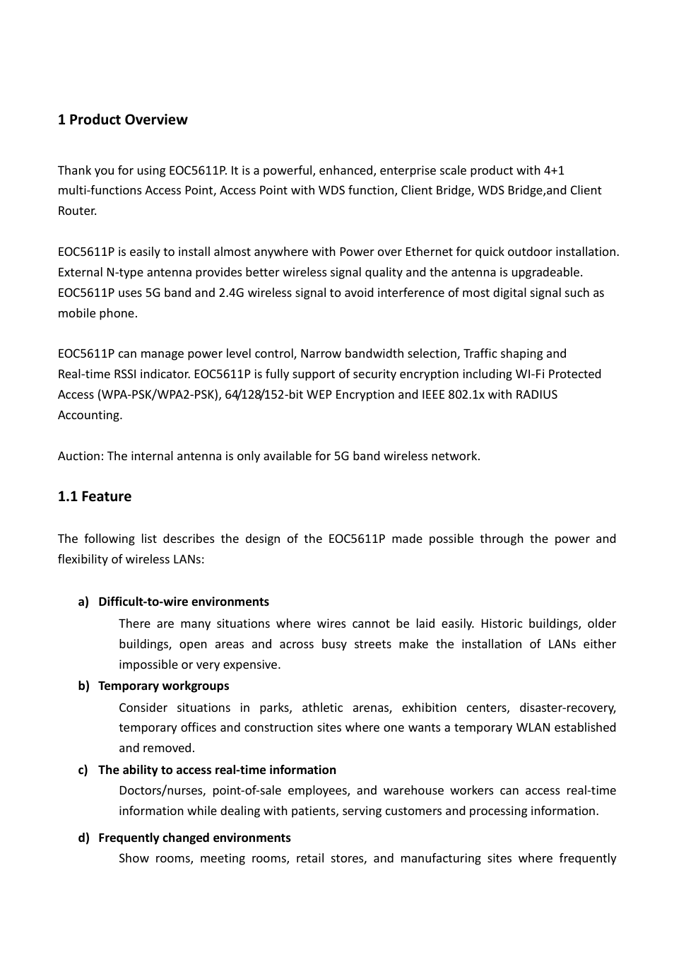 EnGenius Technologies EOC5611P User Manual | Page 4 / 69