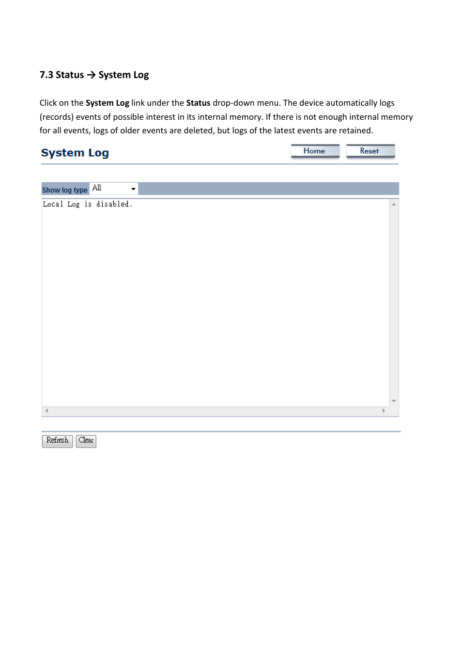 3 status → system log | EnGenius Technologies EOC5611P User Manual | Page 48 / 69