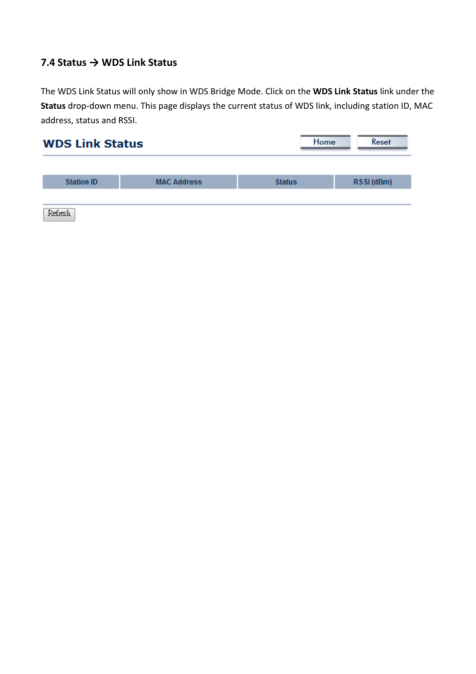 4 status → wds link status | EnGenius Technologies EOC5611P User Manual | Page 49 / 69