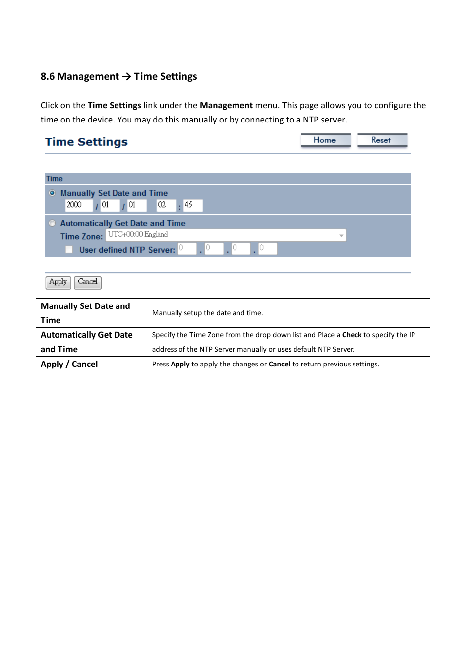 6 management → time settings | EnGenius Technologies EOC5611P User Manual | Page 58 / 69