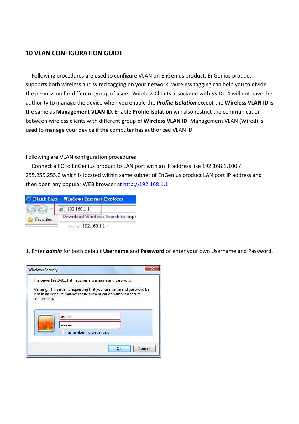 10 vlan configuration guide | EnGenius Technologies EOC5611P User Manual | Page 65 / 69