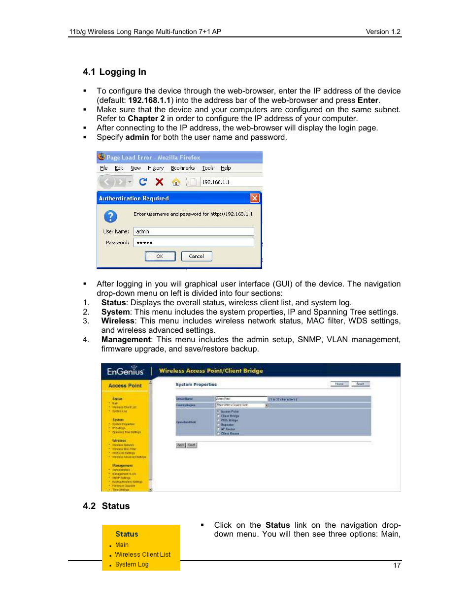 EnGenius Technologies ECB3500 User Manual | Page 17 / 117