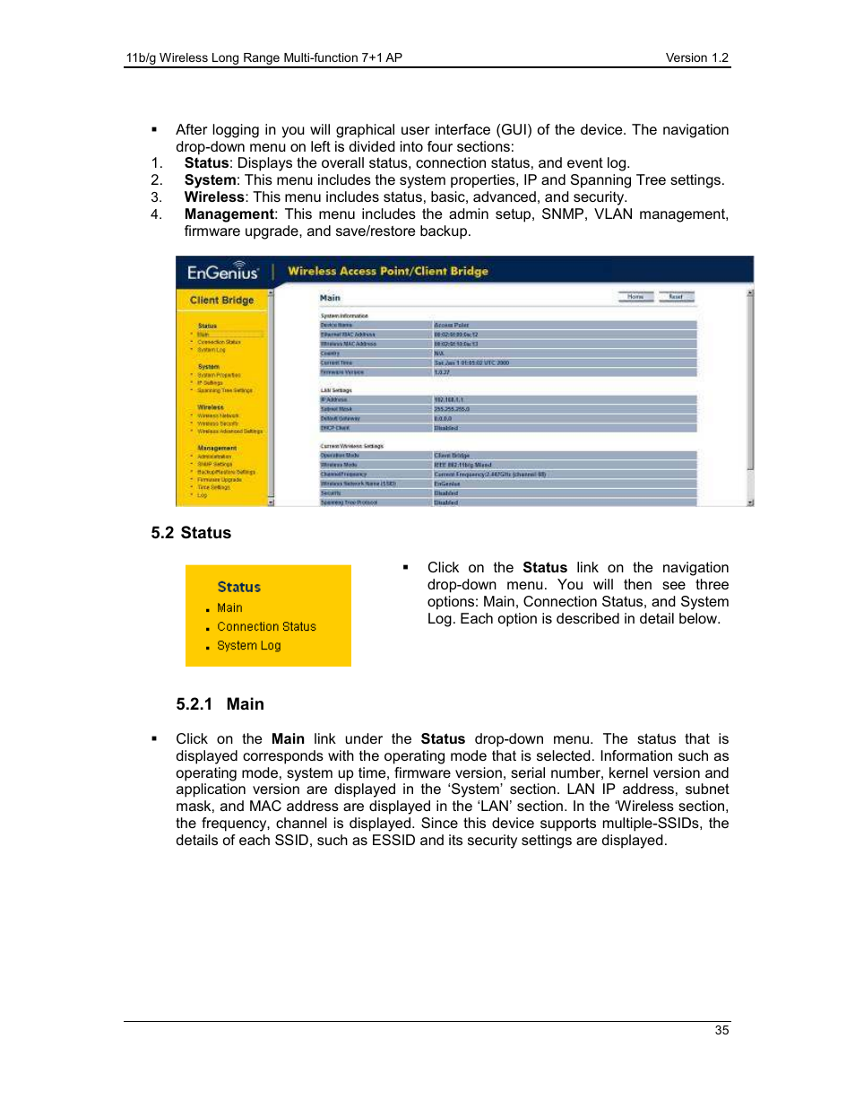 EnGenius Technologies ECB3500 User Manual | Page 35 / 117