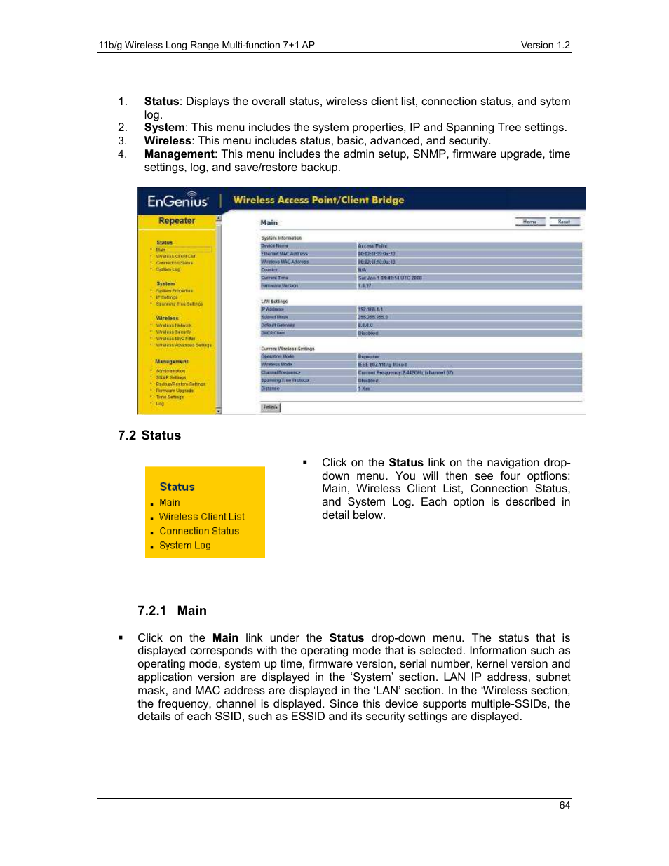 EnGenius Technologies ECB3500 User Manual | Page 64 / 117