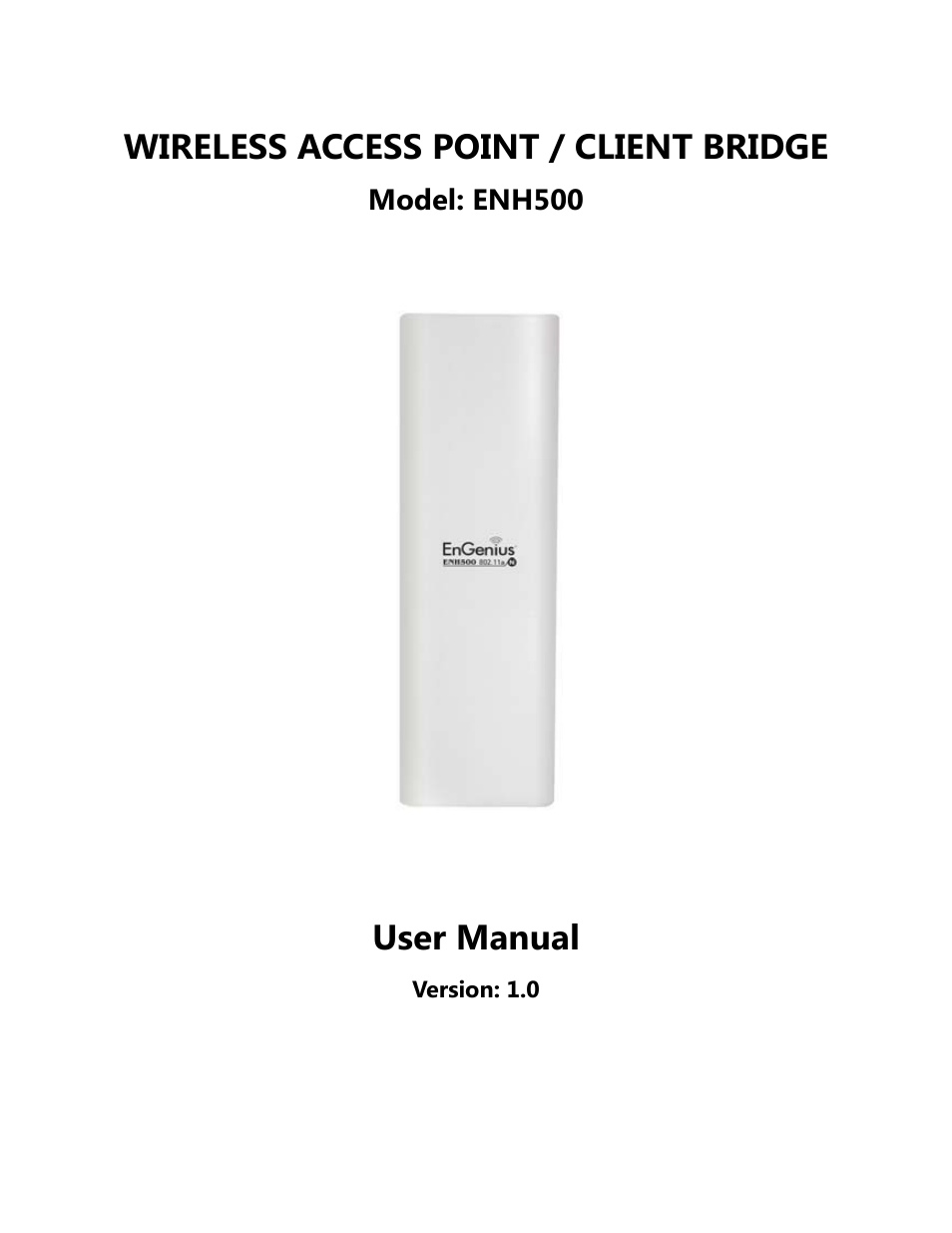 EnGenius Technologies ENH500 User Manual | 88 pages