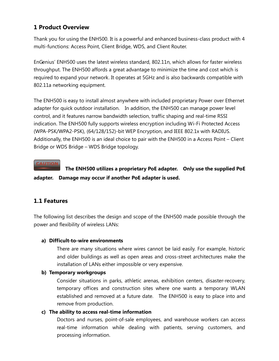 EnGenius Technologies ENH500 User Manual | Page 6 / 88