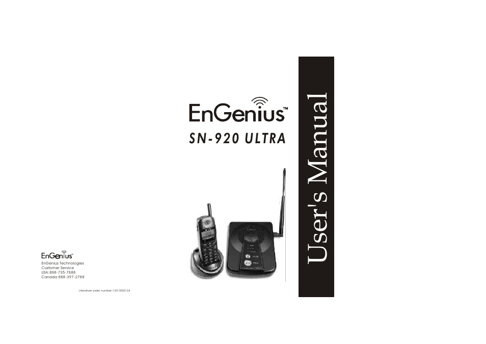 EnGenius Technologies SN-920 ULTRA User Manual | 37 pages