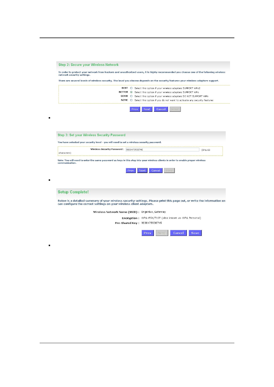 2 wireless security level: better (wpa) | EnGenius Technologies ESR-9710 User Manual | Page 29 / 95