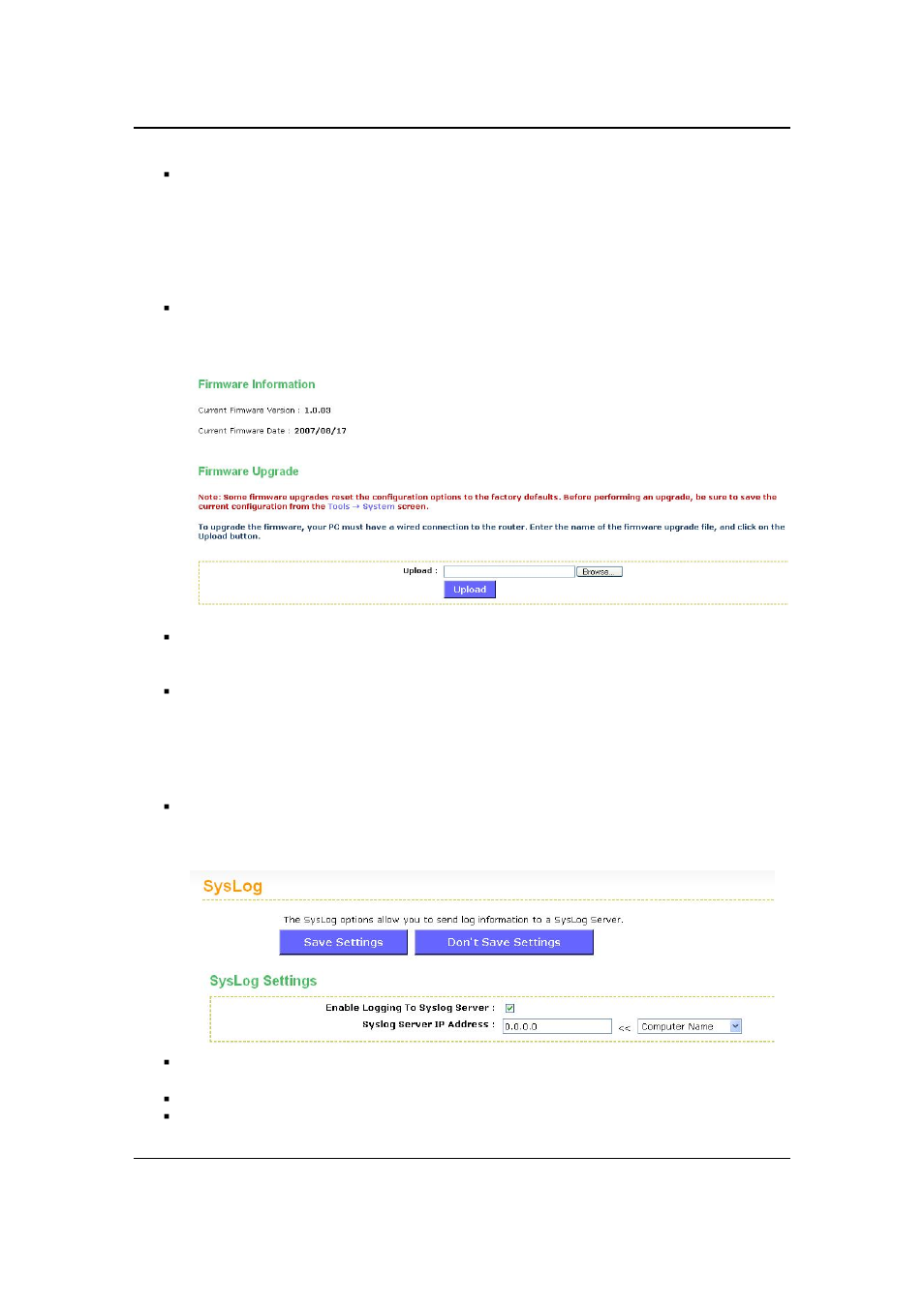 3 firmware upgrade, 4 system logs | EnGenius Technologies ESR-9710 User Manual | Page 70 / 95