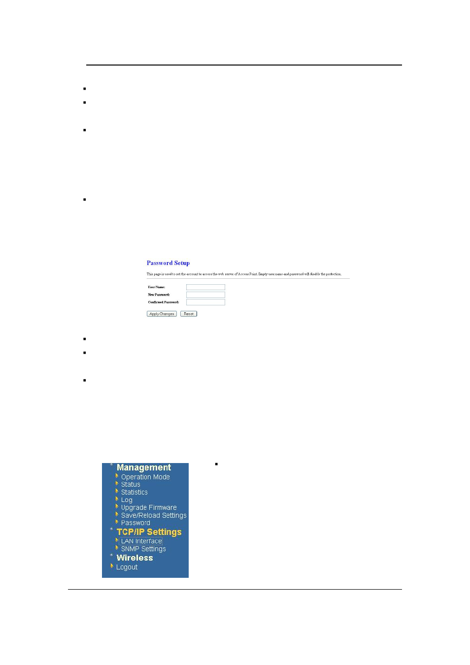 Password, Tcp/ip settings | EnGenius Technologies ECB-1220R User Manual | Page 26 / 69