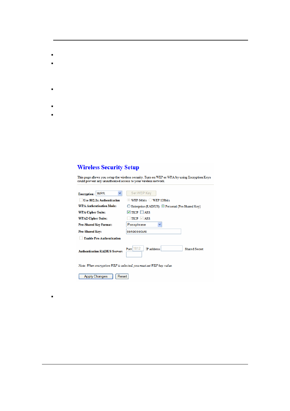 Wpa / wpa2 passphrase | EnGenius Technologies ECB-1220R User Manual | Page 39 / 69